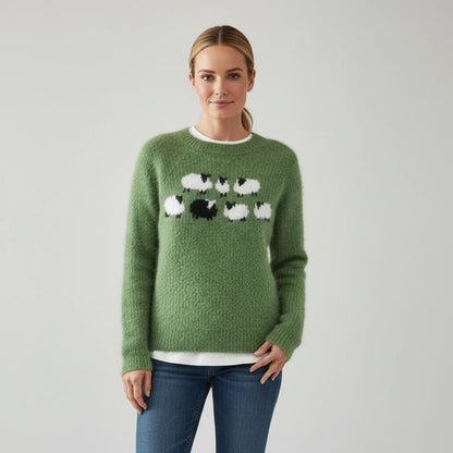 Casual Ladies Graphic Spring Sweater - VibreMode