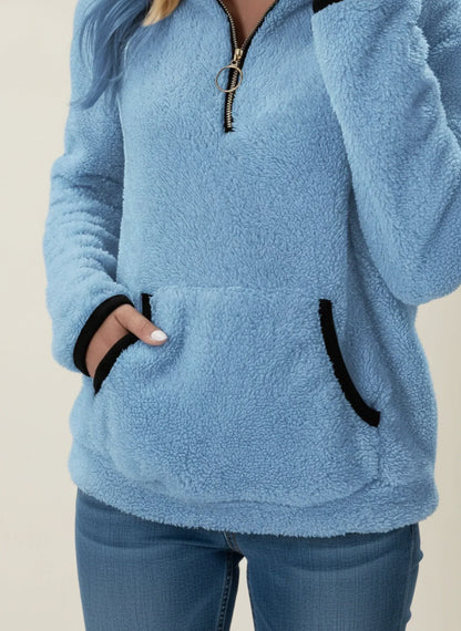 Ladies Lightweight Zipper Sweater
