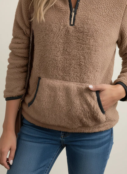 Ladies Lightweight Zipper Sweater