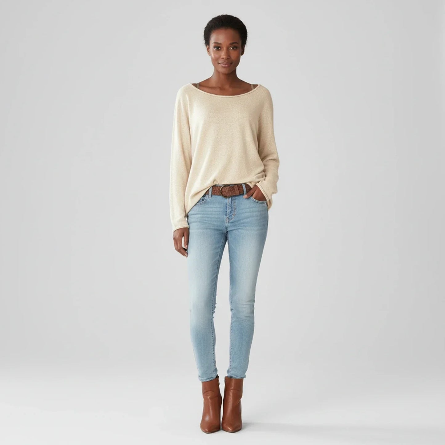 Ladies' Lightweight Crew Neck Sweatshirt