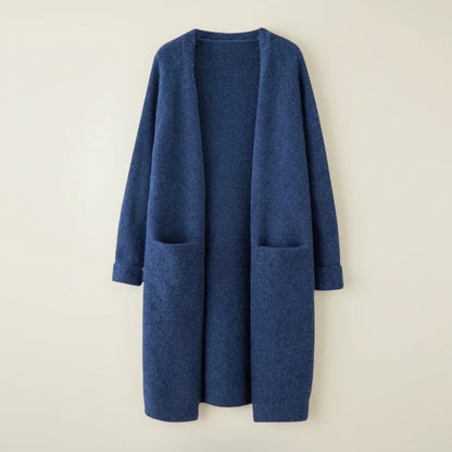 Cozy Women's Open Front Pocket Cardigan Sweater