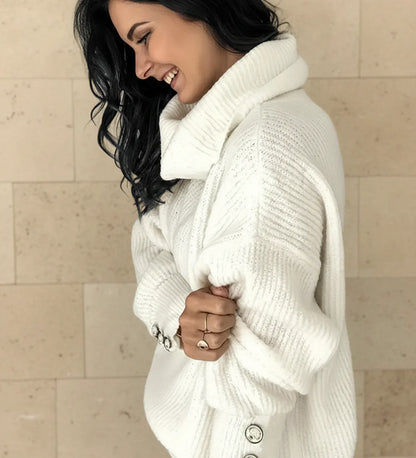 Relaxed Fit Women's Spring Crew Neck Sweater