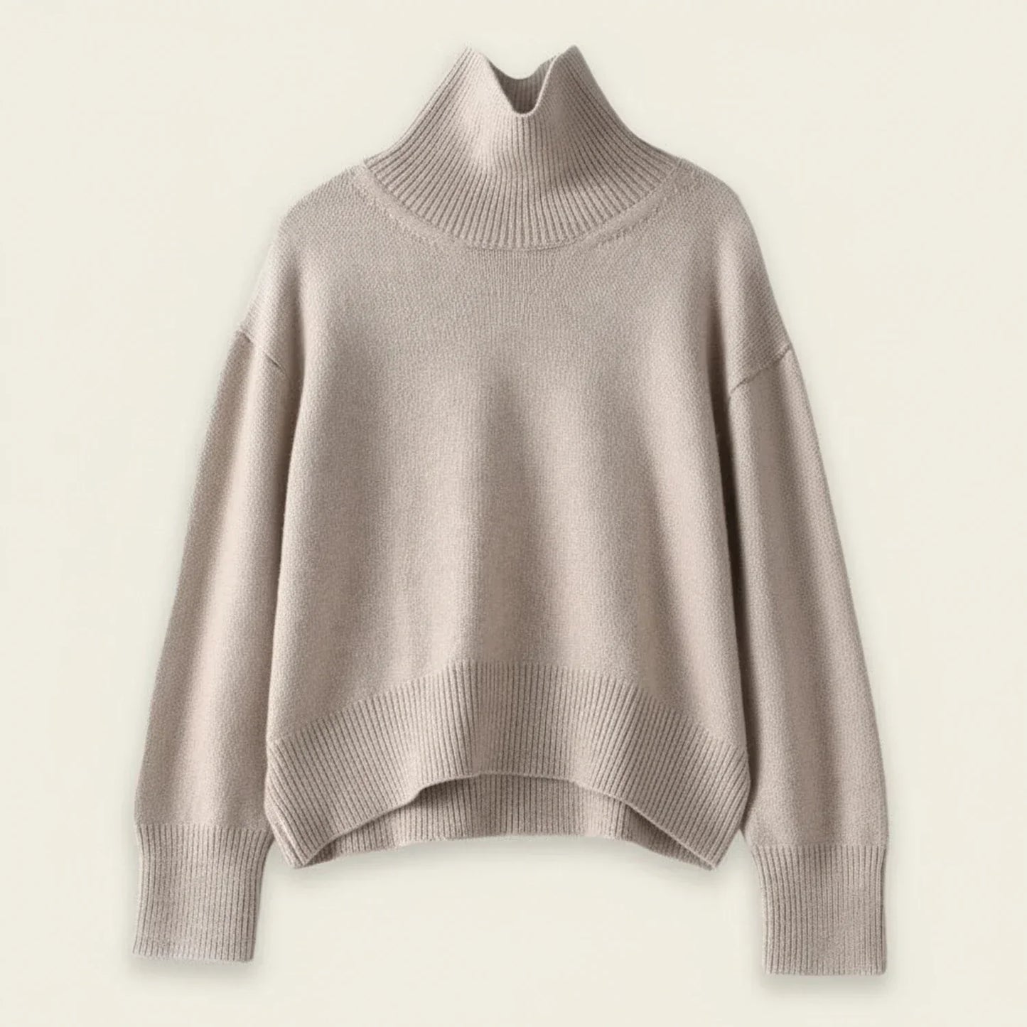 Classic Women's Crew Neck Winter Sweater - VibreMode