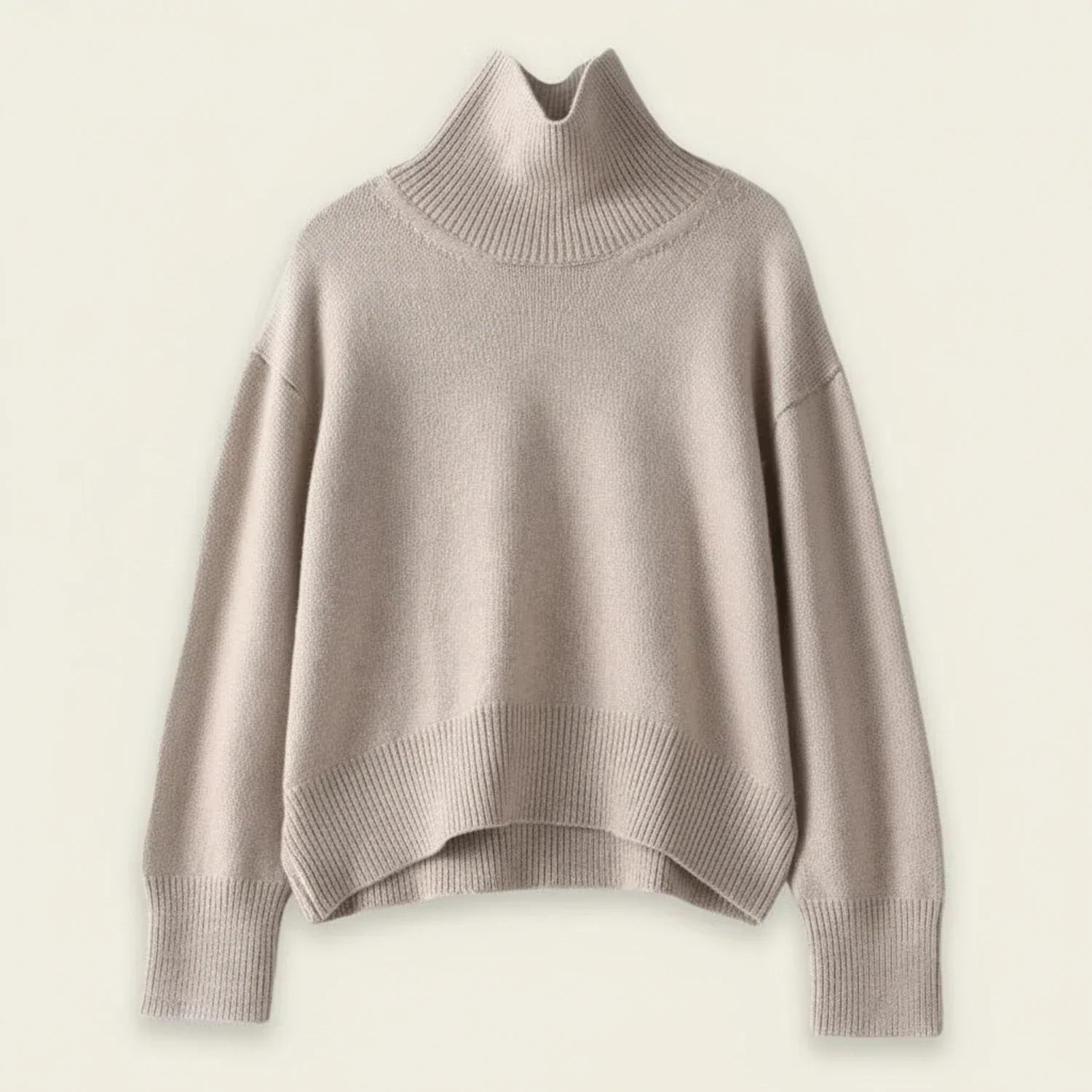Classic Women's Crew Neck Winter Sweater - VibreMode