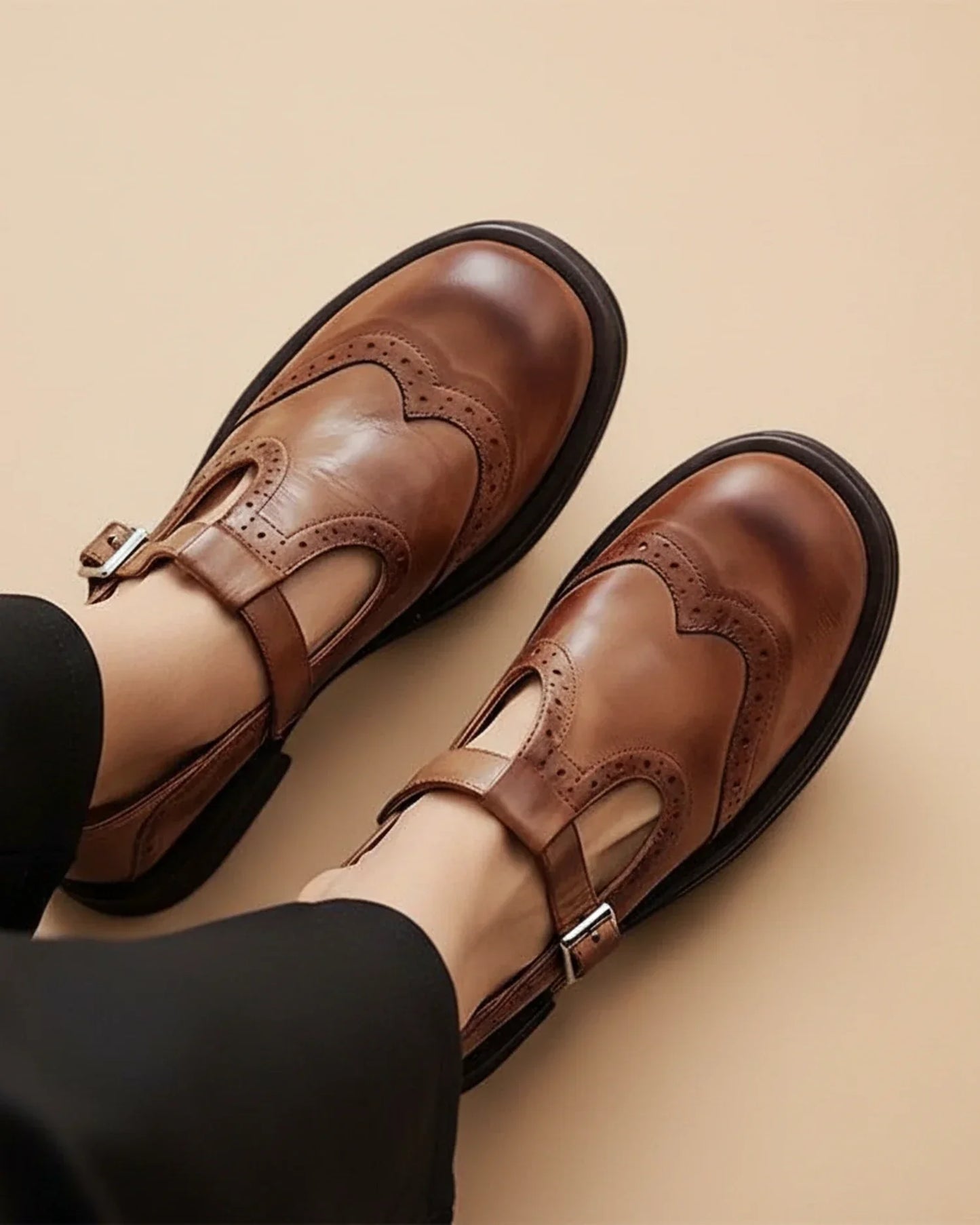 Women's Orthopedic Mary Jane Shoes Chunky Sole Comfortable - VibreMode