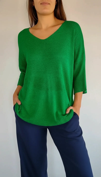 Chic Ladies Sunny V Neck T Shirt