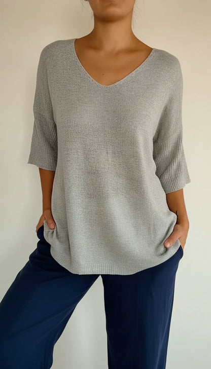 Chic Ladies Sunny V Neck T Shirt