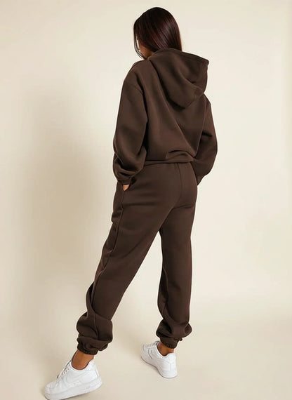 Cozy Fleece Hoodie Jogger Suit