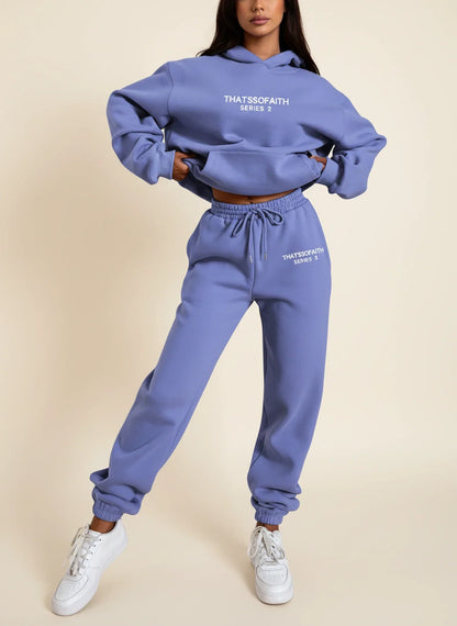 Cozy Fleece Hoodie Jogger Suit