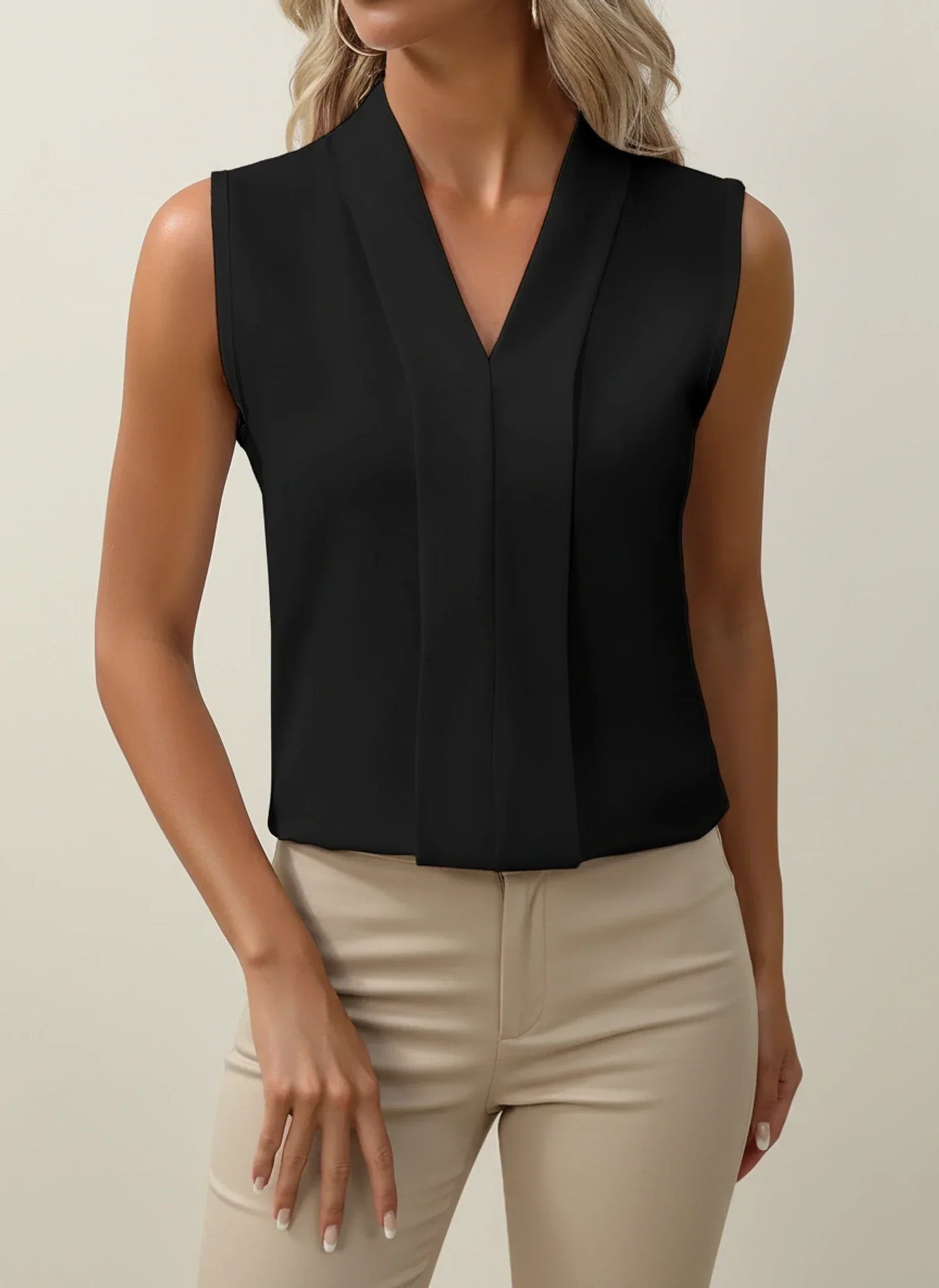 Blair | Ladies Breathable Tank V Neck Top