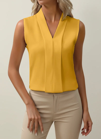 Blair | Ladies Breathable Tank V Neck Top