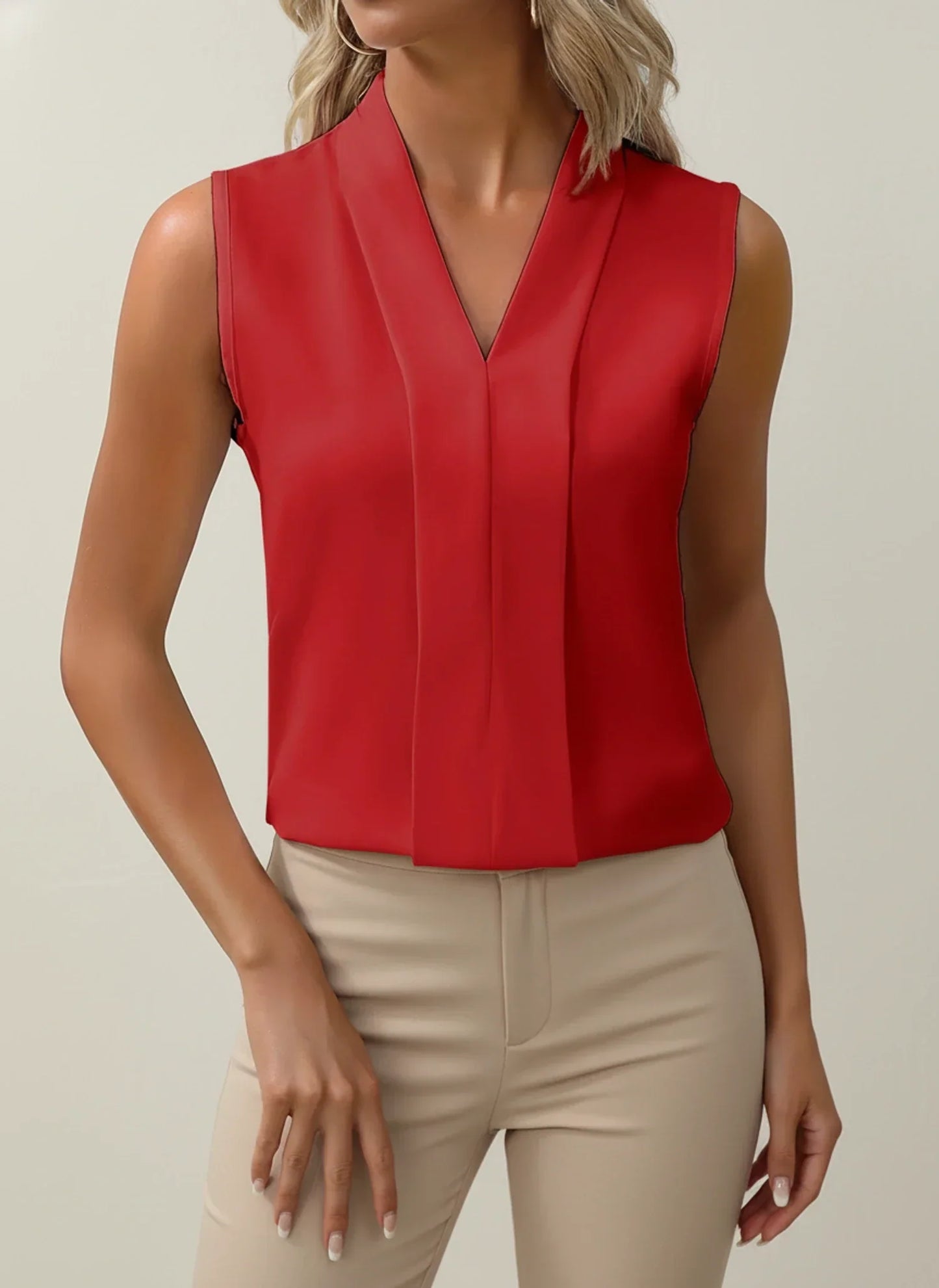 Blair | Ladies Breathable Tank V Neck Top