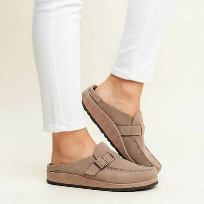 Women's Orthopedic Mules Chunky Sole Slip-On Moc Toe