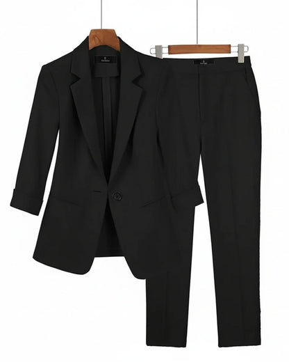Classic 2 Piece Ladies Business Suit Set - VibreMode