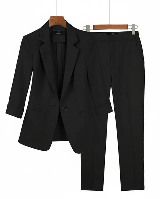 Classic 2 Piece Ladies Business Suit Set - VibreMode
