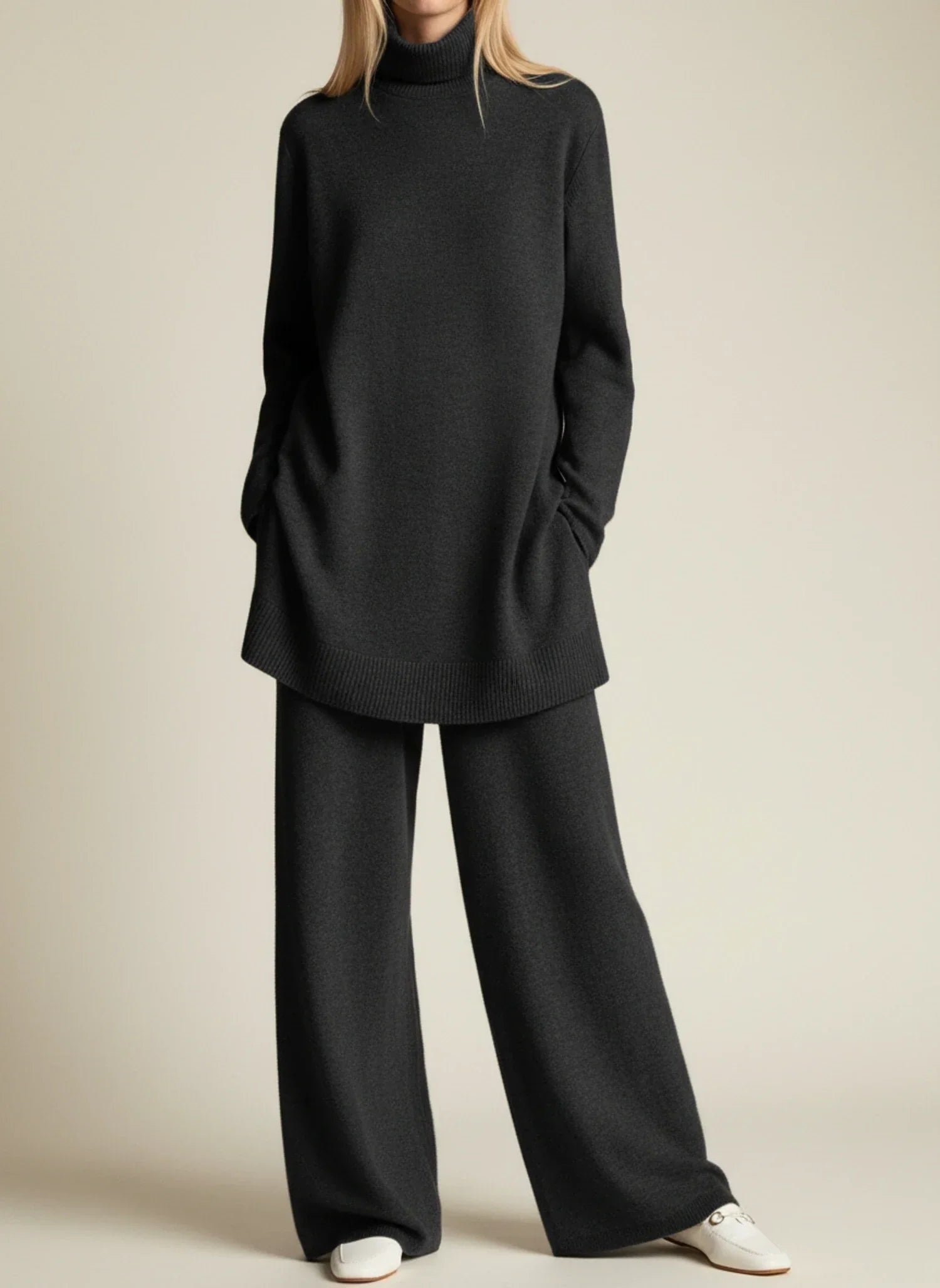 Cozy Cold Weather Two Piece Outfit - VibreMode