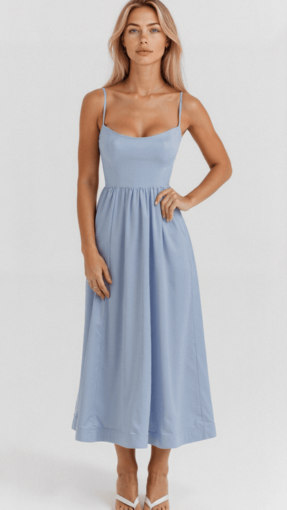 womens-a-line-woven-midi-dress-with-spaghetti-straps-and-scoop-neck-3