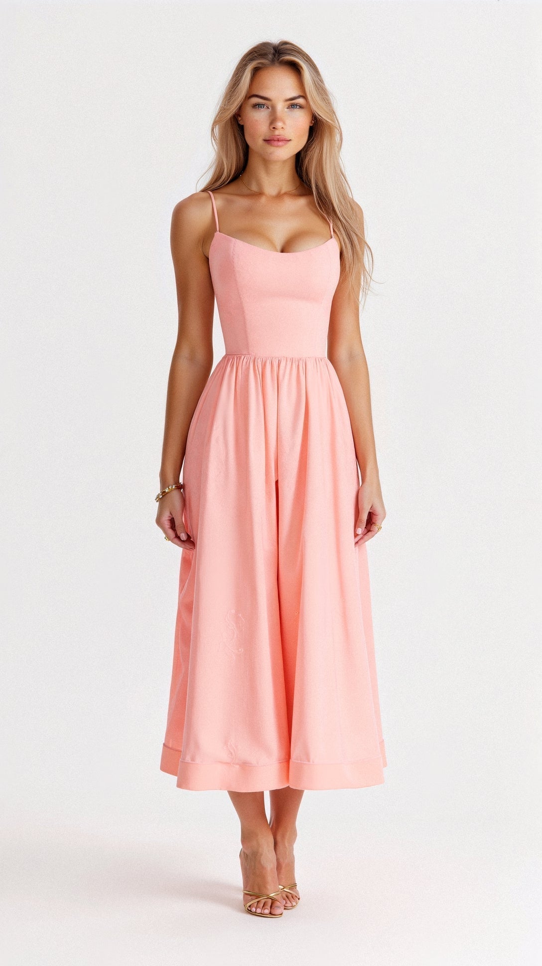 womens-a-line-woven-midi-dress-with-spaghetti-straps-and-scoop-neck-9