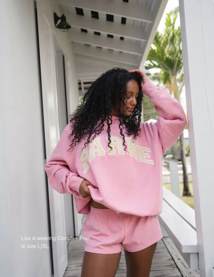 Women's Fleece Sweatshirt Ribbed Crewneck - VibreMode