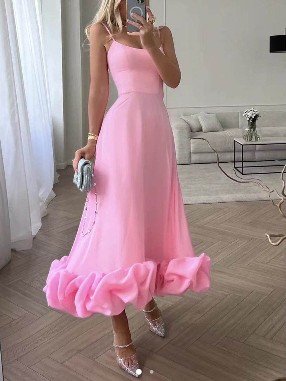 womens-formal-woven-midi-dress-with-thin-straps-and-ruffle-hem-3