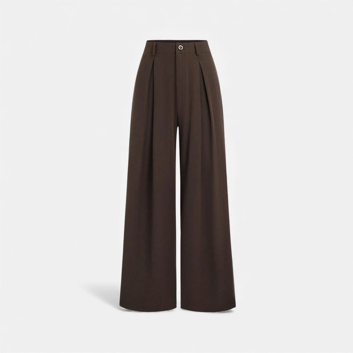 Women's Wide Leg Pants Jacquard Fabric Pleated - VibreMode