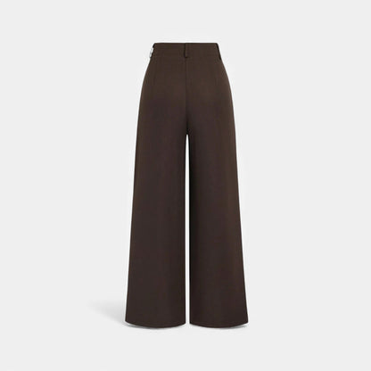 womens-jacquard-wide-leg-pants-with-front-pleats-and-belt-loops-3