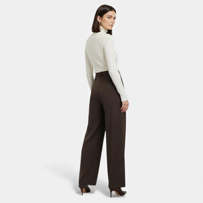 womens-jacquard-wide-leg-pants-with-front-pleats-and-belt-loops-6
