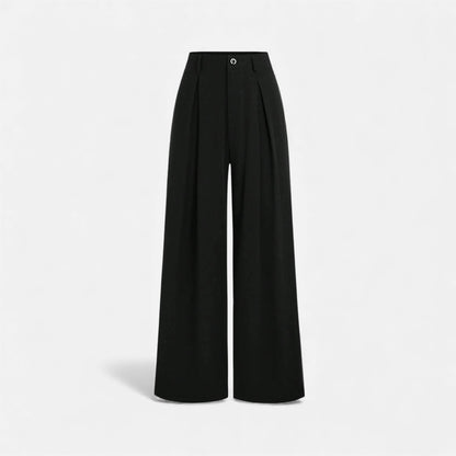 womens-jacquard-wide-leg-pants-with-front-pleats-and-belt-loops-8