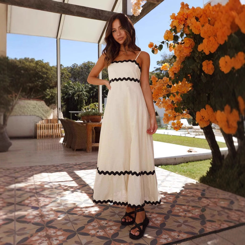 womens-maxi-dress-in-woven-material-with-spaghetti-straps-and-ric-rac-trim-3