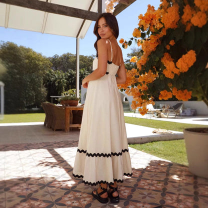 womens-maxi-dress-in-woven-material-with-spaghetti-straps-and-ric-rac-trim-4