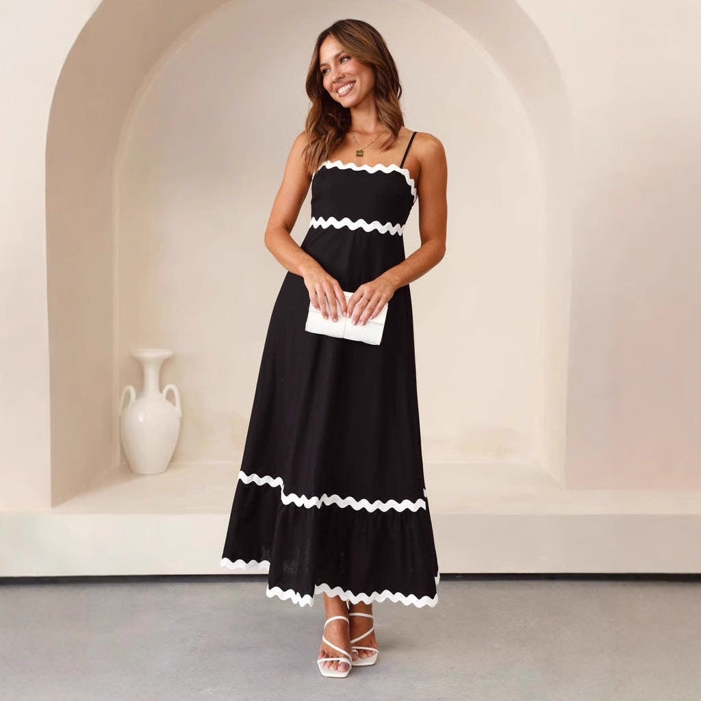 womens-maxi-dress-in-woven-material-with-spaghetti-straps-and-ric-rac-trim-5