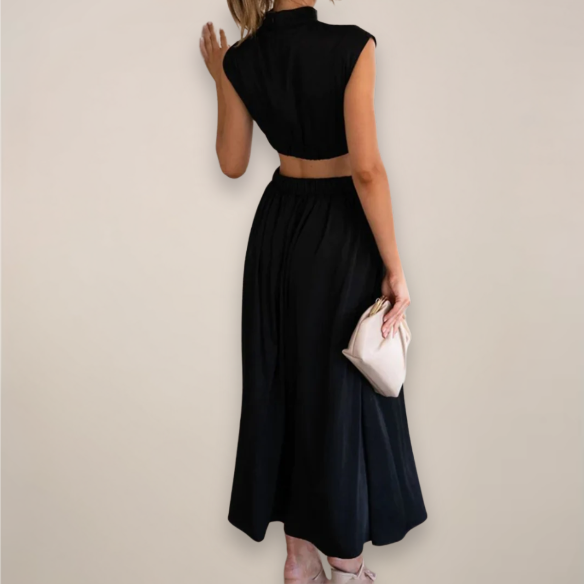 womens-maxi-dress-with-high-neck-and-waist-cutouts-2