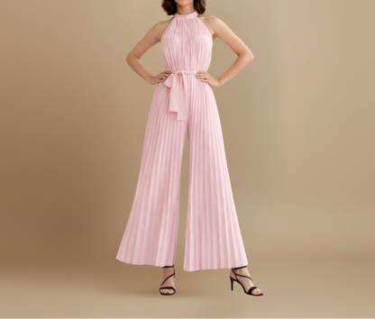 womens-pleated-synthetic-jumpsuit-with-halter-neck-and-waist-tie-3