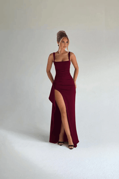 womens-sleeveless-synthetic-maxi-dress-with-square-neck-and-thigh-slit-2