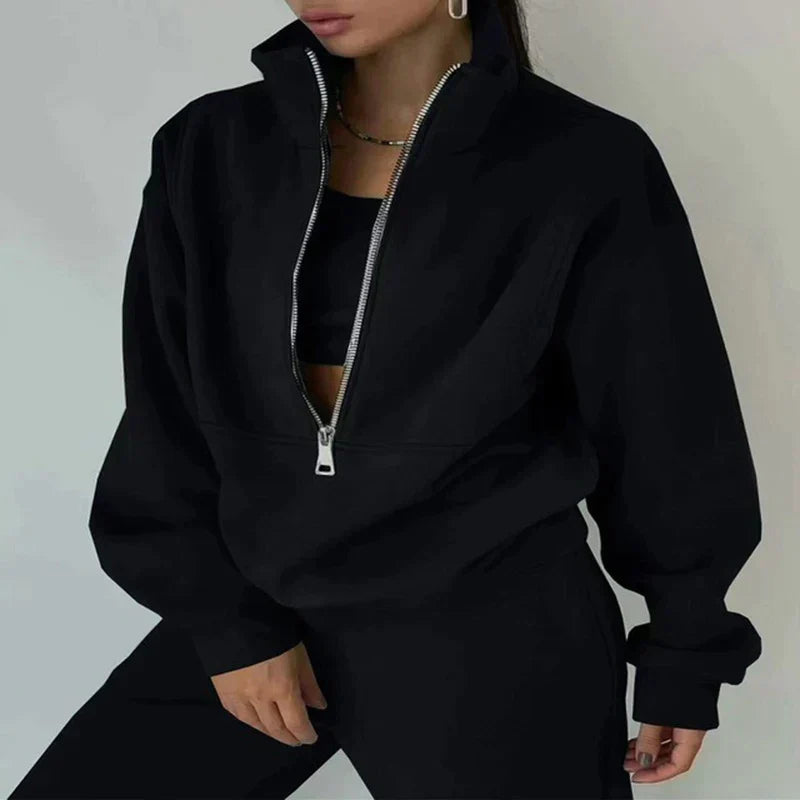 Kylie | Ladies Lightweight Zipper Top Set