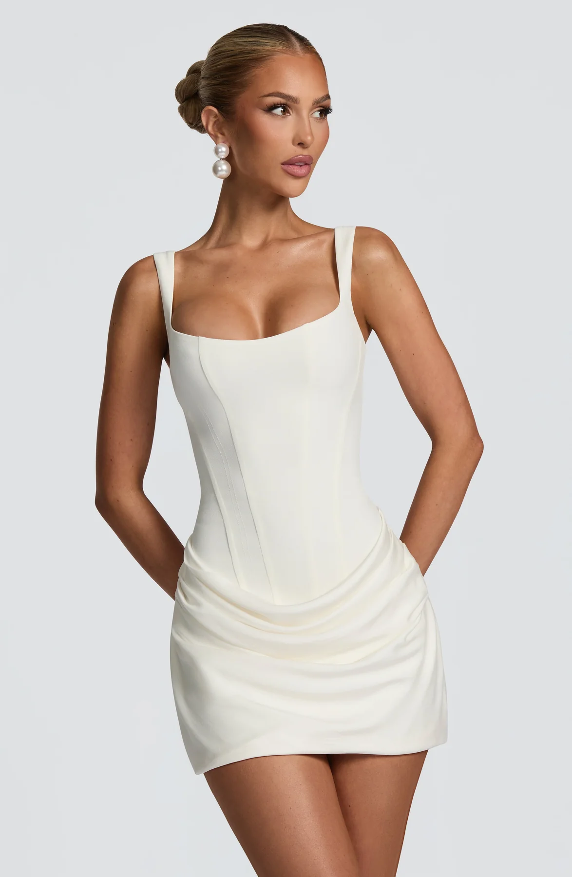 womens-woven-mini-dress-with-square-neckline-and-lace-up-back-4