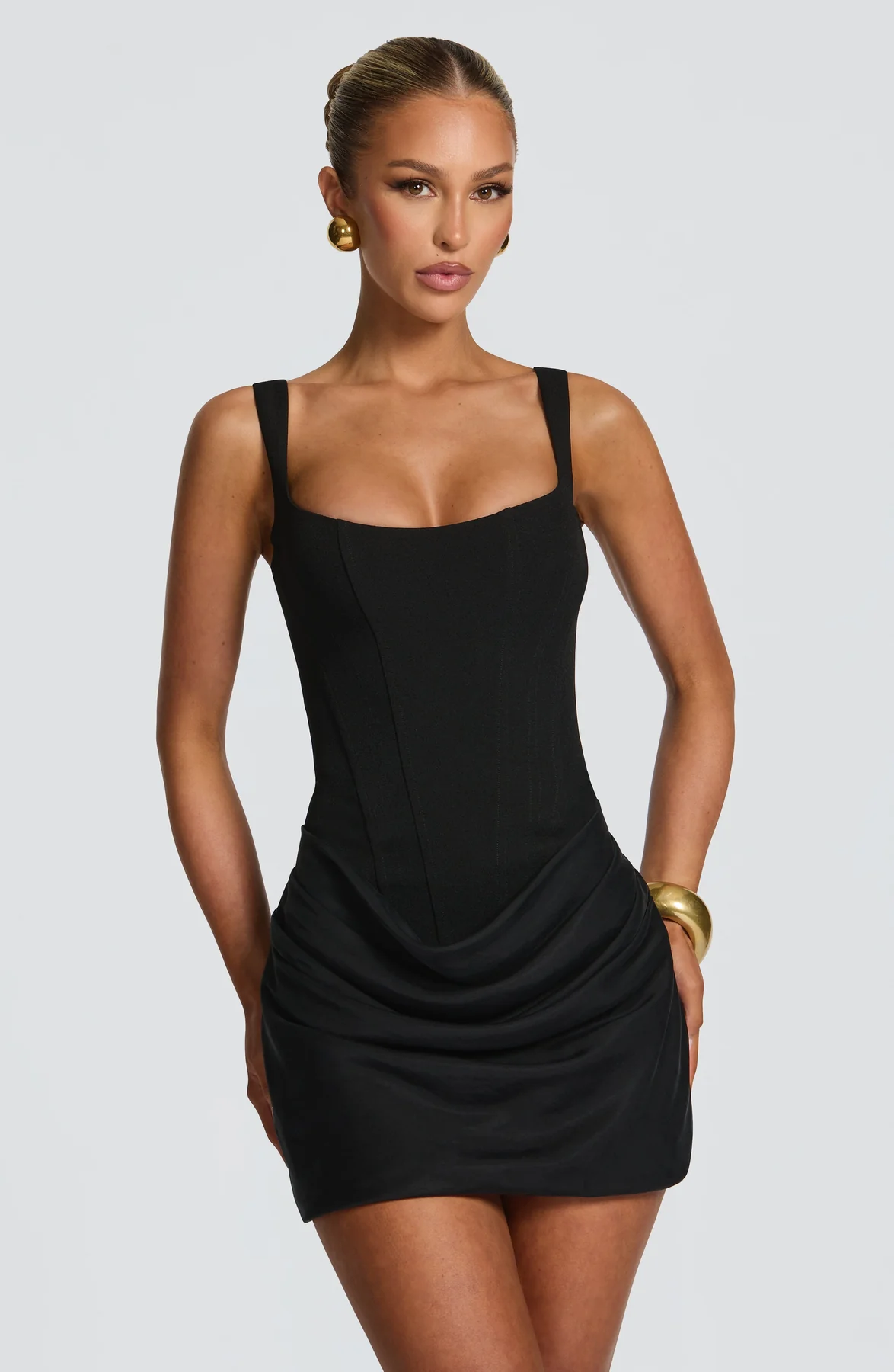 womens-woven-mini-dress-with-square-neckline-and-lace-up-back-7