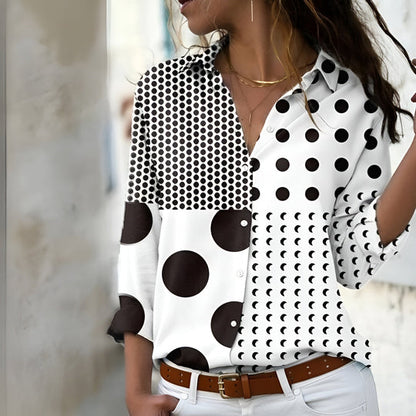 Women's Patterned Blouse Casual Style