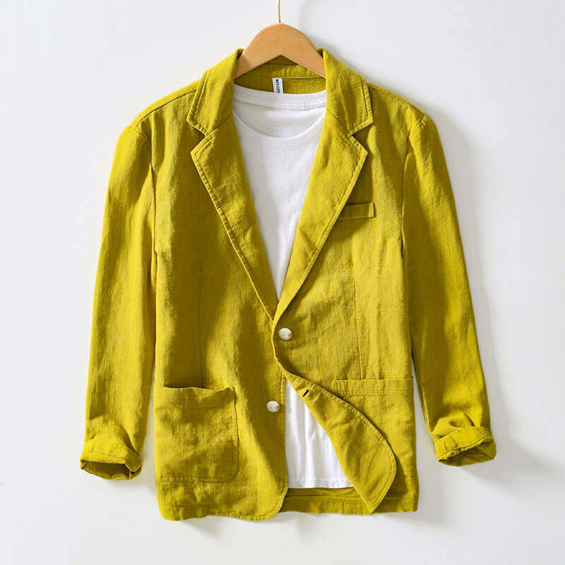 Timeless Navy Linen Jacket