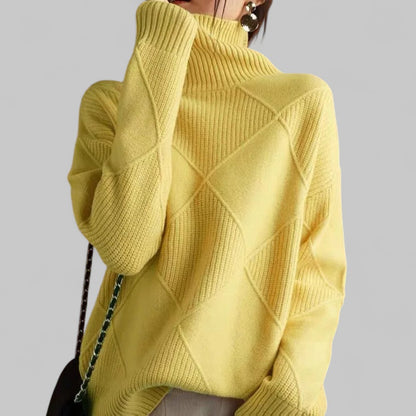 Warm Women's Crew Neck Long Sleeve Winter Sweater