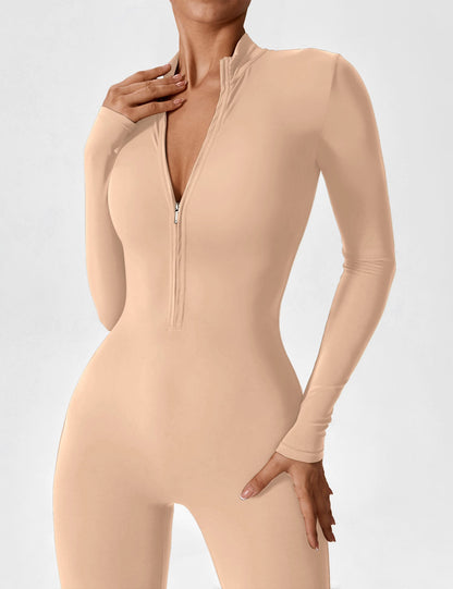 Elegant Ladies Floral Long Sleeve Romper