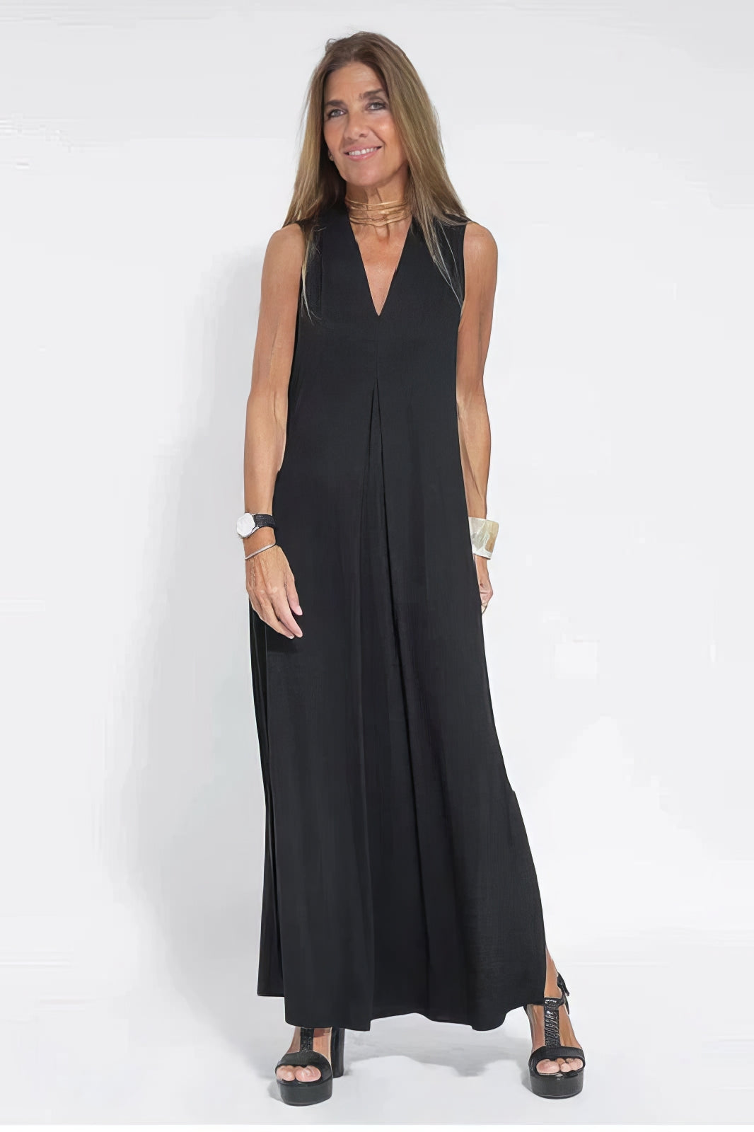 Women's Elegant Long Dress and Cardigan Set
