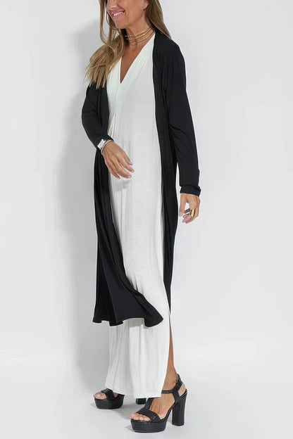 Stylish Maxi Dress with Matching Cardigan