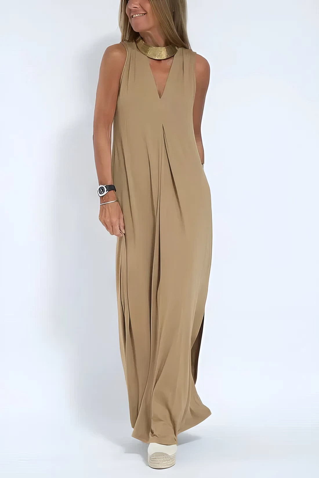 Stylish Maxi Dress with Matching Cardigan