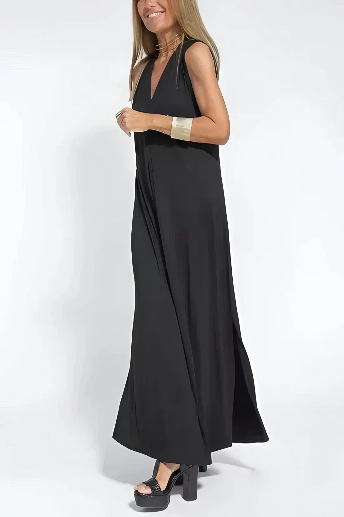 Stylish Maxi Dress with Matching Cardigan