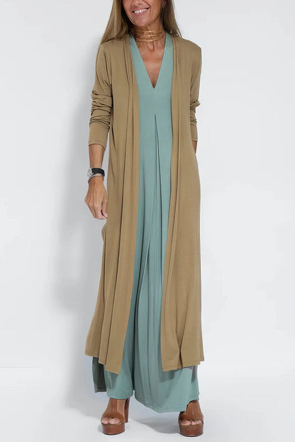 Women's Cardigan Maxi Set