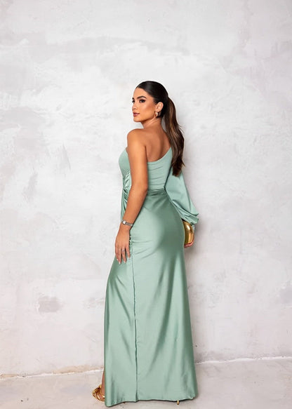 Chic Off-The-Shoulder Long Dress
