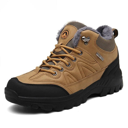 Rugged Outdoor Men's Hiking Boots - Brown - VibreMode