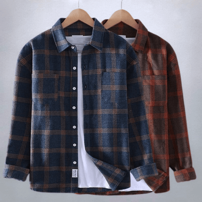 Classic Plaid Relaxed Fit Men's Shirt