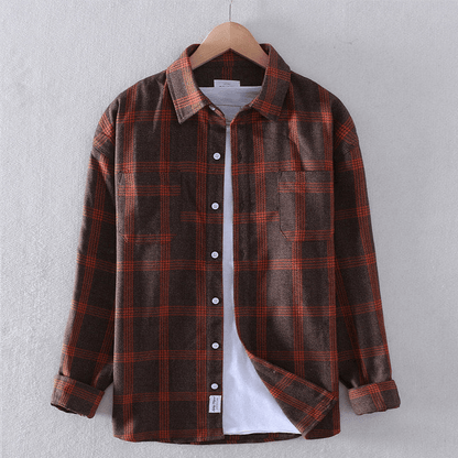 Classic Plaid Relaxed Fit Men's Shirt